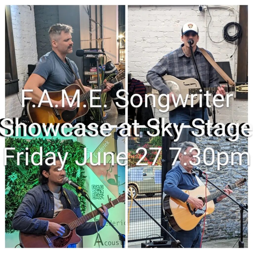 F.A.M.E. Songwriter Showcase at SkyStage, Friday June 27th at 7:30 PM